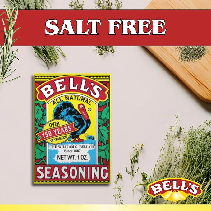 Bell's All Natural Seasoning ??1 oz Box ??Classic Salt-Free Poultry Blend ??Gluten-Free, Kosher, Non-GMO