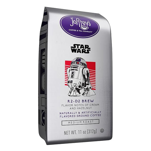 Joffrey's Coffee - STAR WARS??R2-D2 Brew, STAR WARS Licensed Coffee Collection, Artisan Medium Roast, Rich & Nutty Taste, Brew or French Press (Ground, 11oz)