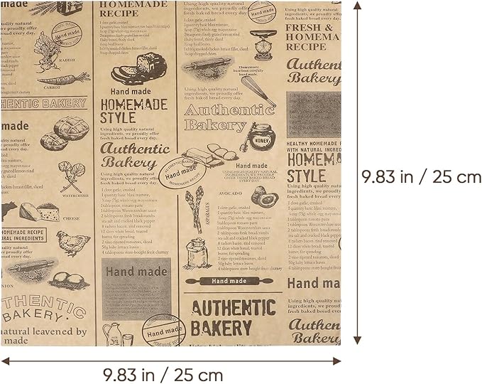 100 Sheets Sandwich Wrapping Paper, 15x11" Printed Parchment Paper, Newspaper Food Wrap Deli Paper Sheets for Outdoor Picnic, Churches, Home Party