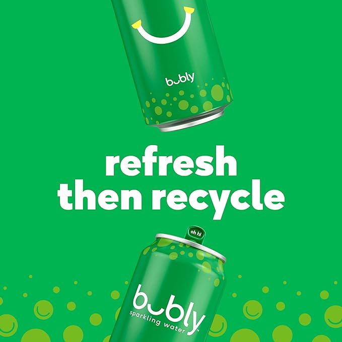 bubly Sparkling Water, 3 Flavor Variety Pack (Bellini, Strawberry Sunset, Coconut Pineapple), Zero Sugar & Zero Calories, 12 Fl Oz Cans (Pack of 18)