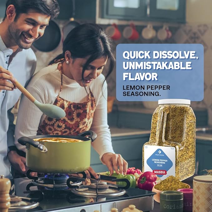 Dependable Food Steak Seasoning - 7 Lb. Resealable Jug - Non-GMO, Natural, No Additives, Kosher ??Bulk Spice for Flavorful Steaks