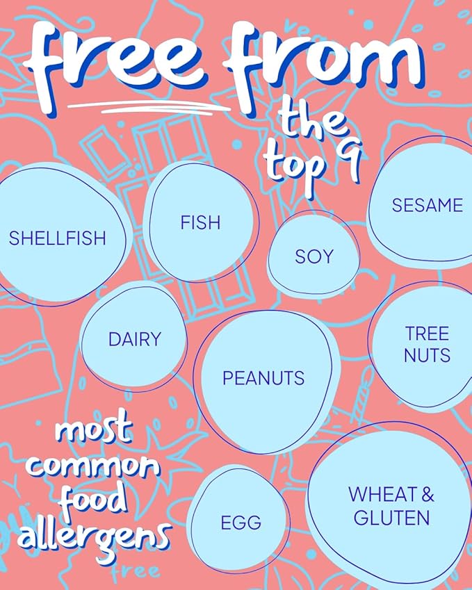Skinny Crispy Birthday Cake Rice Treats ??Low Sugar (4g), Vegan, Gluten-Free, Dairy-Free, Non-GMO, Top 9 Allergen-Free, Healthy Snack Bars, 10 Count