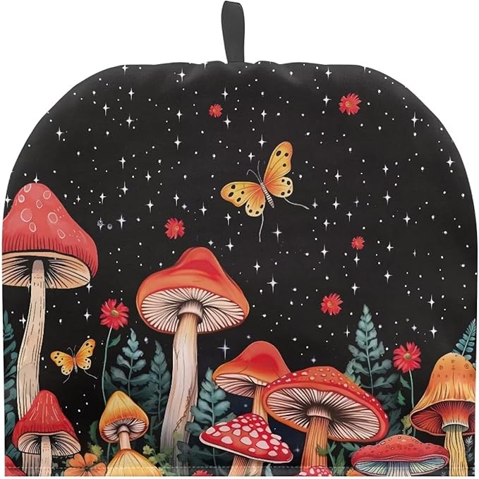 Generic Hudotybom Mushroom Tea Cozy for Teapot Insulated Large Teapot Cover to Keep Warm Tea Kettle Cover Machine Washable Coffee Pot Cloth Covers Kitchen Home Decorations for Housewife Mom, CZA49