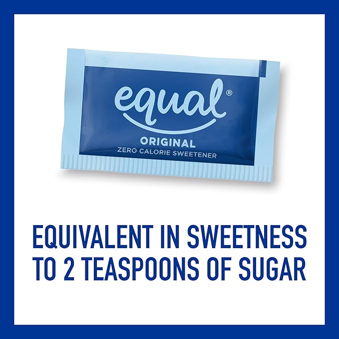 EQUAL 0 Calorie Sweetener, Aspartame and Acesulfame-K Sweetener Packets, Zero Calorie Sugar Alternative, Erythritol Free, 2000 Ct (Pack of 1)