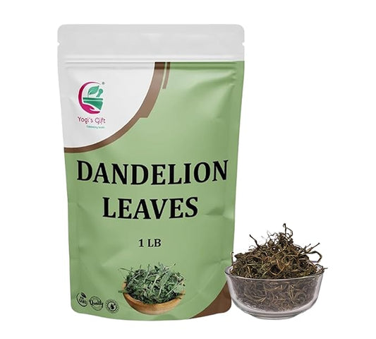 Dandelion Leaves 1 LB, 100% Natural & Pure, Ideal for Dandelion Tea, Herbal Blends & Wellness Uses, 1 LB Bulk Pack, Resealable Bag for Freshness - By Yogi?™s Gift®