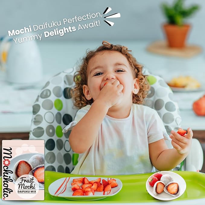 Donut Mix Original Recipe, Mochi Mix - Rice Flour with Low Calories and Sugar - Essential Nutrients - 12 oz Healthy Daily Snacks by Mochiholic (Daifuku Mix)