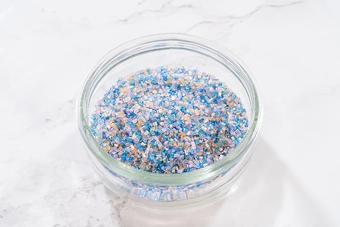 Bakerpan Pearlized Sugar Sprinkles for Baking - 7 Ounce Pastel Decorating Sugar Crystals for Cookies, Cake Pops, Ice Cream (Made in USA)