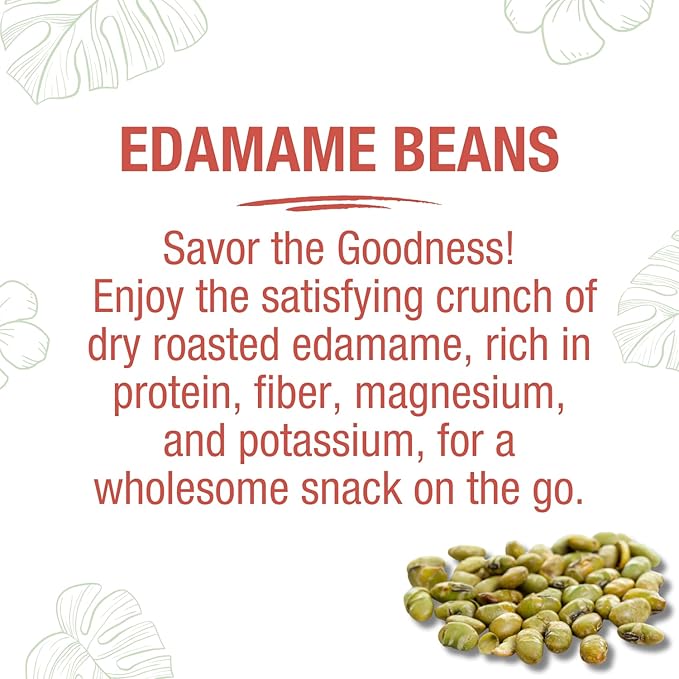Spicy Dry Roasted Edamame Beans Snack by Nakihalani Farm ??12 oz Non-GMO Crunchy Soybeans Plant-Based High Protein Snack for Adults & Kids Gluten-Free, Nut-Free, Vegan Snack in Resealable Bag