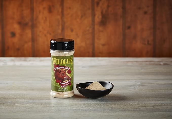 Wildlife Seasonings Smoky Boar Applewood Smoke Rub and Marinade - Sweet and Smoky Grill Seasoning for Pork, Chicken, and Ribs, Adds Rich Flavor with a Subtle Applewood Aroma