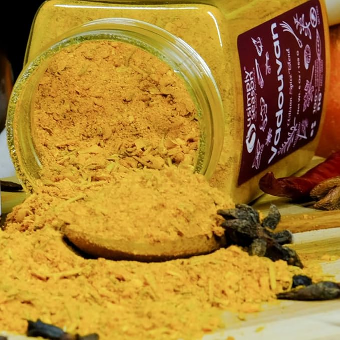 USimplySeason Vadouvan Curry (6 oz) - French Indian Fusion Seasoning Spice Blend for Meat Rubs and Soups - Vegan, Non-GMO, No Salt, Made in USA