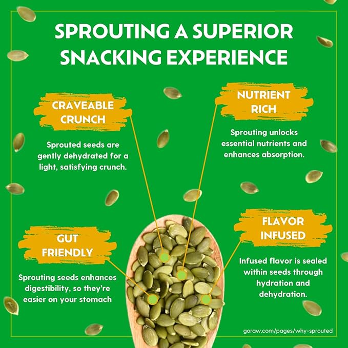 Go Raw Organic Sprouted Sunflower Seeds, 14 oz, Sea Salted, Keto, Kosher, Superfood
