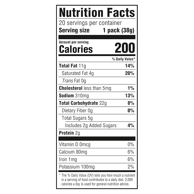 RITZ Cheese Sandwich Crackers, 20 Snack Packs (6 Crackers Per Pack) (Pack of 2)