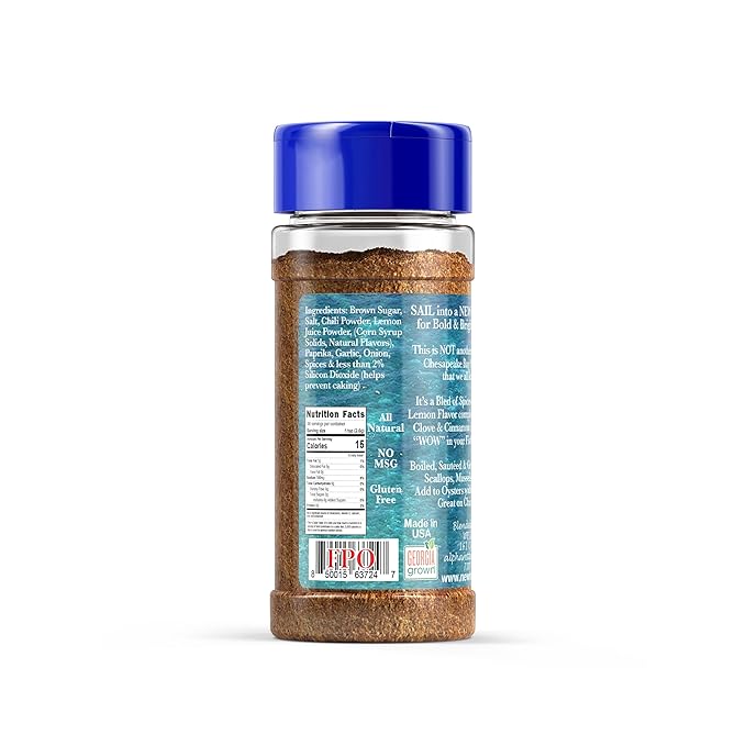 New Harbor Seasoning - Seafood | All Natural Seasoning | Perfect for Seafood Boils | Made in America |