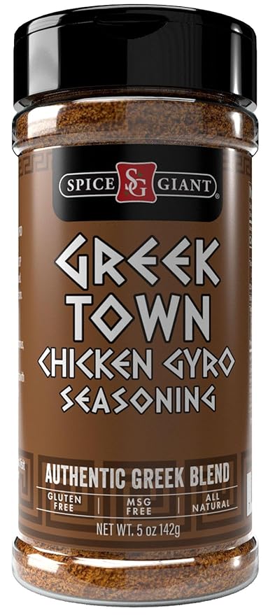 Greek Town Chicken Gyro Seasoning | Greek Spice | All Purpose Chicken, Beef, Steak, Lamb, Seafood & More Seasoning | Authentic Mediterranean Blend,