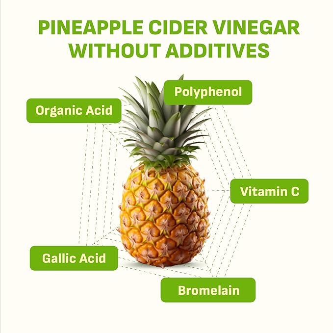 [Liveling] Pineapple Cider Vinegar Drink Stick ??ShineMuscat Flavor | Supports Digestion, Daily Cleanse, Sugar-Free, Low-Calorie, Portable On-The-Go Packets (30 sticks)