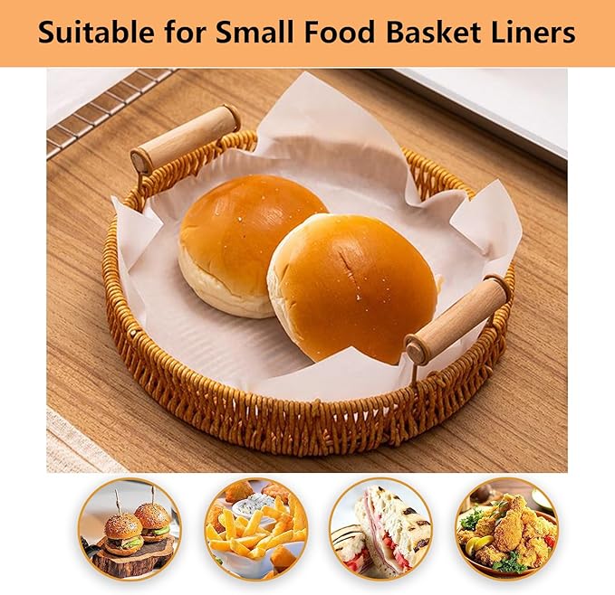 200Pcs 4" x 4" Parchment Paper Squares, Hamburger Patty Paper, Non-Stick Squares Wax Paper Sheets for Seperating Patty, Cookies, Baking, Wrapping Candies