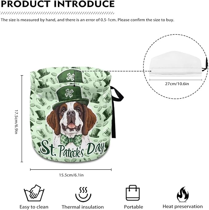 Green Lucky Clover Tea Cozy for Teapot Insulated Lotus Tea Cosy for Teapot for Women Tea Pot Cover Home Kitchen Decorative for St. Patrick's Day