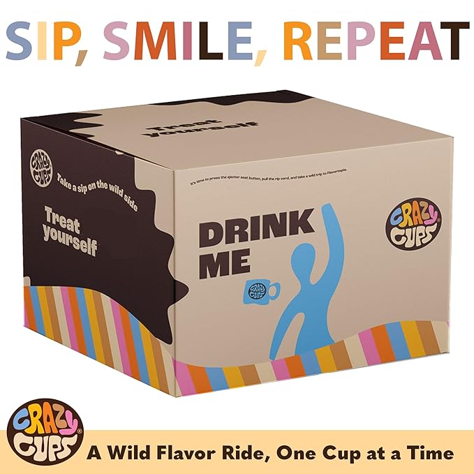Crazy Cups Flavored Coffee in Single Serve Coffee Pods - Flavor Coffee Variety Pack Chocolate 40 Count