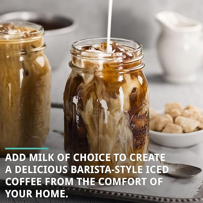 Cold Brew Coarse Ground Coffee, High Caffeine Blend, Dark Roast, 1 LB, Extra Strong, Cold Brewing & French Press