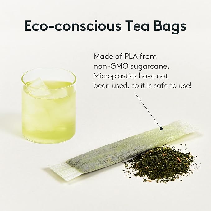 OSULLOC Cold Green Tea, Stick-Type in Pouch Package, Premium Organic Pure Tea from Jeju, 20 count, 1.41 oz, 40g