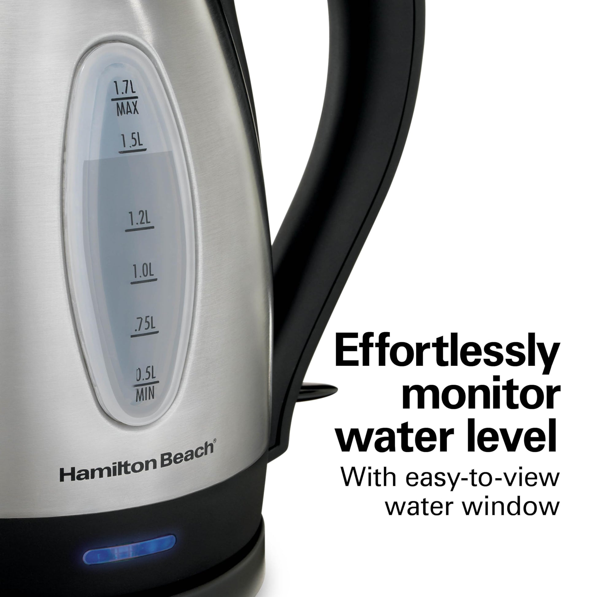 Hamilton Beach 1.7 Liter Electric Tea Kettle, Water Boiler & Heater