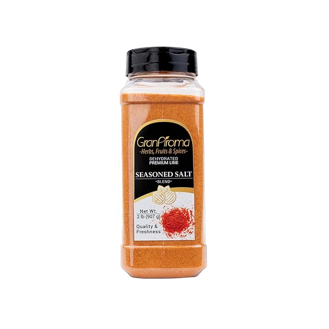 GranAroma Seasoned Salt, Savory Blend, Seasoning for Grilled Meats, Roasted Vegetables, and Soups (32 Ounce)