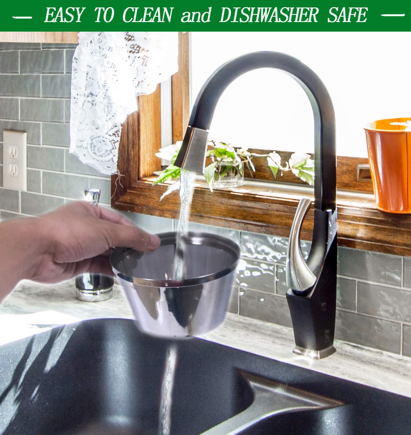 Reusable Coffee Filters 8-12 Cup Permanent Coffee Filters Basket Washable Compatible with Mr.