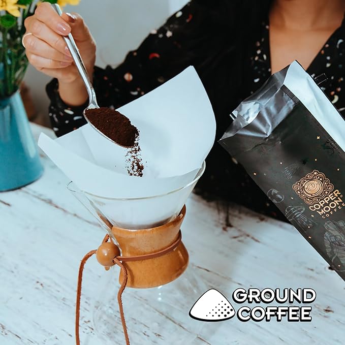 Copper Moon Ground Coffee, Medium Roast, Hawaiian Hazelnut Blend, 12 Oz