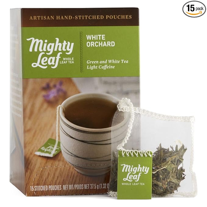Mighty Leaf - White Tea White Orchard - 15 Tea Bags (1.32 oz / 37.5 g)