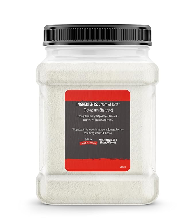 Birch & Meadow Cream of Tartar, 2.75 lb, Baking Ingredient, Stabilizer