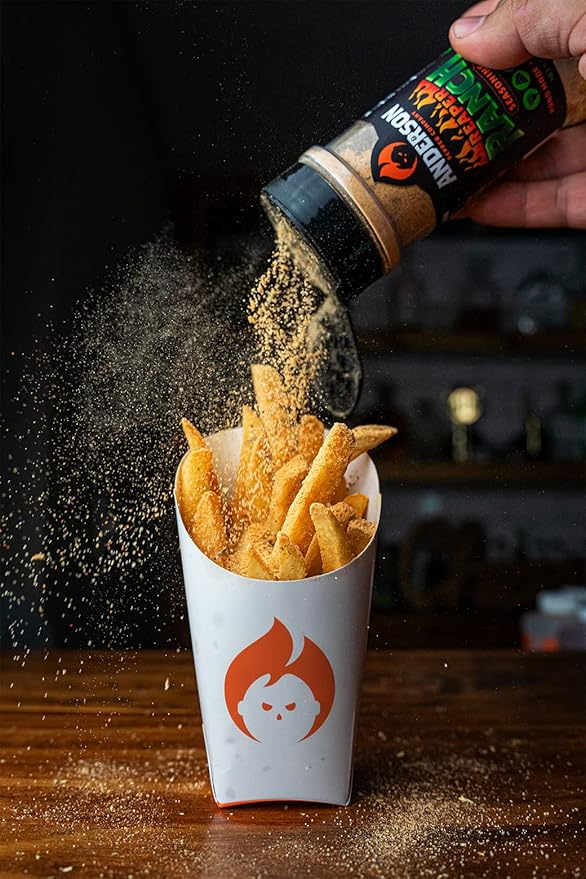 Anderson Pepper Company - Reaper Ranch Seasoning - Carolina Reaper Ranch All-Purpose Spicy Seasoning, Dip Mix, Rub for Grilling, Everyday Use, Sugar-Free, Gluten-Free 5.5 oz. Jar