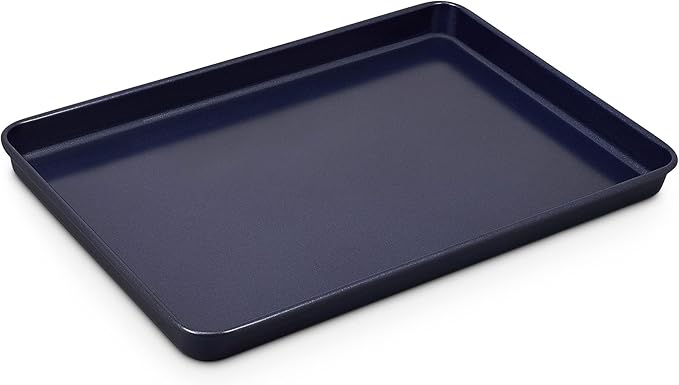 Zyliss E980191 Non-Stick Baking Tray | Carbon Steel | Dark Blue | Baking Tin/Bakeware/Roasting | Dishwasher Safe | 5 Year Guarantee