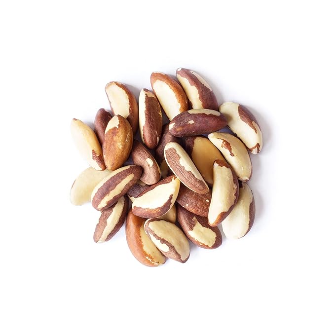 Food to Live Organic Brazil Nuts, 5 Pounds Non-GMO, Raw, Whole, No Shell, Unsalted, Kosher, Vegan, Keto, Paleo Friendly, Bulk, Trail Mix Snack, Good Source of Selenium, Low Sodium & Carb Food