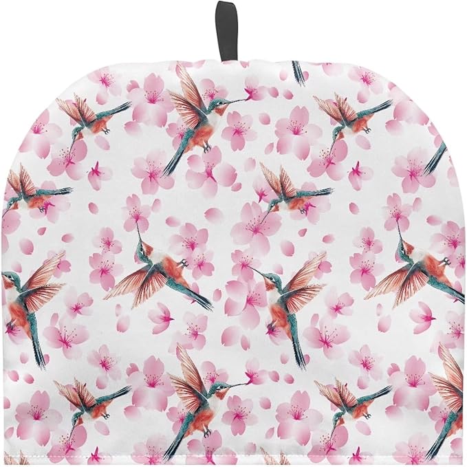 Each Blossom Hummingbird Tea Cozy for Teapot, Kitchen Kettle Dust Cover, Heat Resistant Breakfast Warmer Keep Warm Home Kitchen Accessories Fall Decorations for Home