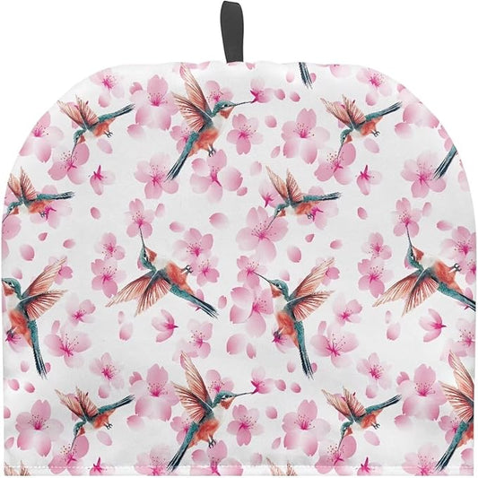 Each Blossom Hummingbird Tea Cozy for Teapot, Kitchen Kettle Dust Cover, Heat Resistant Breakfast Warmer Keep Warm Home Kitchen Accessories Fall Decorations for Home
