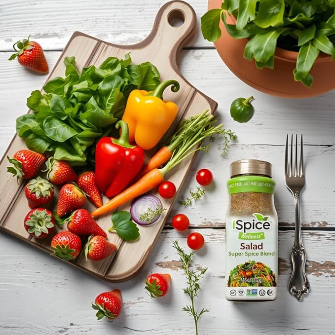 iSpice Blend| Salad Seasoning | 7.48 oz | Mixed Spice & Seasoning | Bulk Size | Halal | Kosher