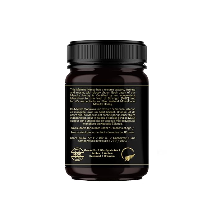 Tōtika Nature Mānuka Honey, 100% Pure Raw New Zealand Honey for Enhanced Well-Being and Digestive Health Benefits MGO 250+