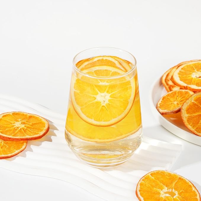 Dried Orange Slices, Dehydrated Orange Slices for Cocktails Decoration/Fruit Tea/Baking/Garland/Crafts,100% Natural No Additives No Sugar Added (3OZ/85g)