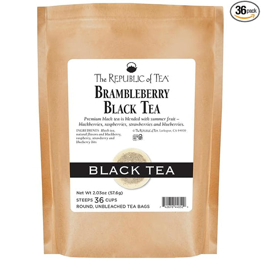 The Republic of Tea, Brambleberry Black Tea, 36 Tea Bags