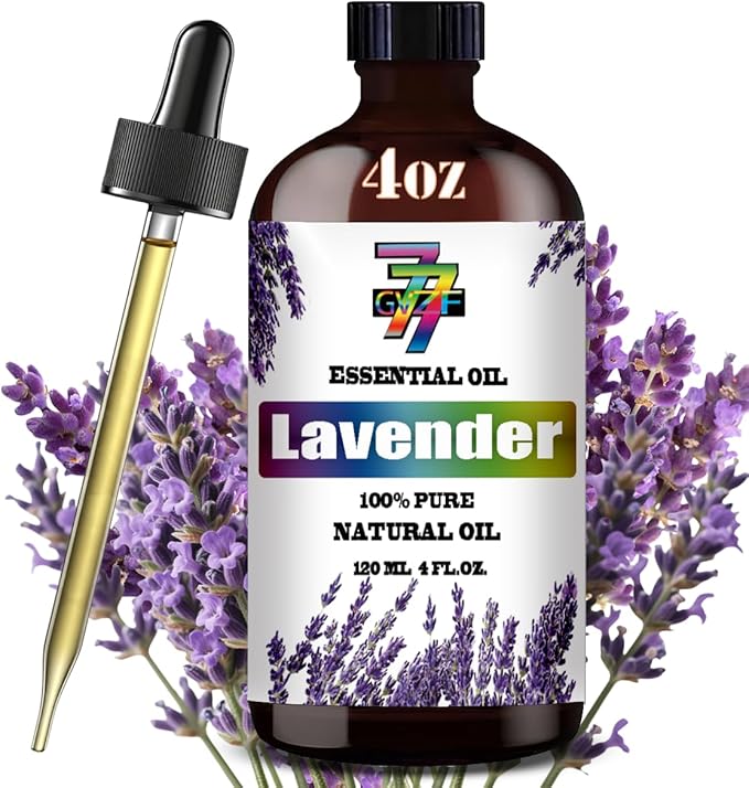 Lavender Essential Oil (4 oz/120 ml) ??Lavender Oils for Aromatherapy, diffusers, humidifiers, Home fragrances, DIY Skincare, soap Making, DIY Candle Making, Relaxation, Yoga, and Meditation