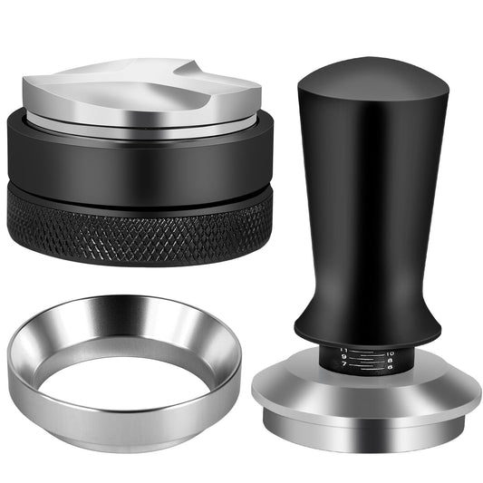 Reoszeank 51mm Espresso Accessories Kit, Distributor, Tamper, Dosing Funnel
