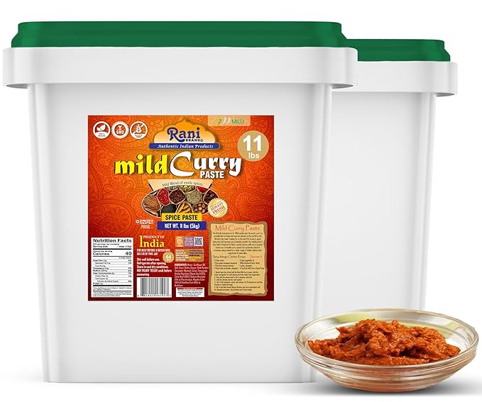 Rani Curry Paste MILD (Spice Paste) 176oz (11lbs) 5kg Bulk ~ No Colors | All Natural | NON-GMO | Kosher | Vegan | Gluten Free | Indian Origin