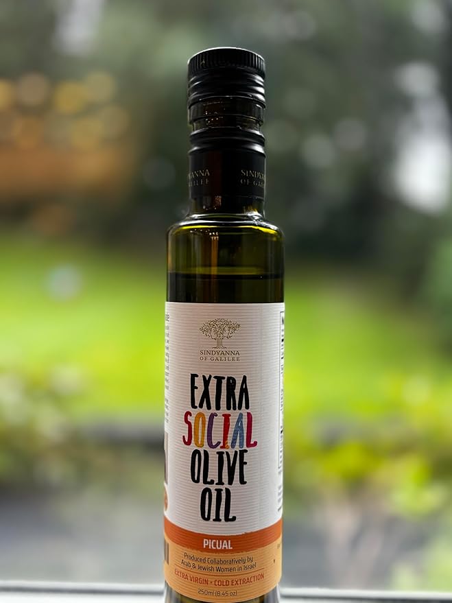 SINDYANNA OF GALILEE Virgin Olive Oil, Small Batches from Local Olives, Made in Israel 250ml (PICAL OIL)