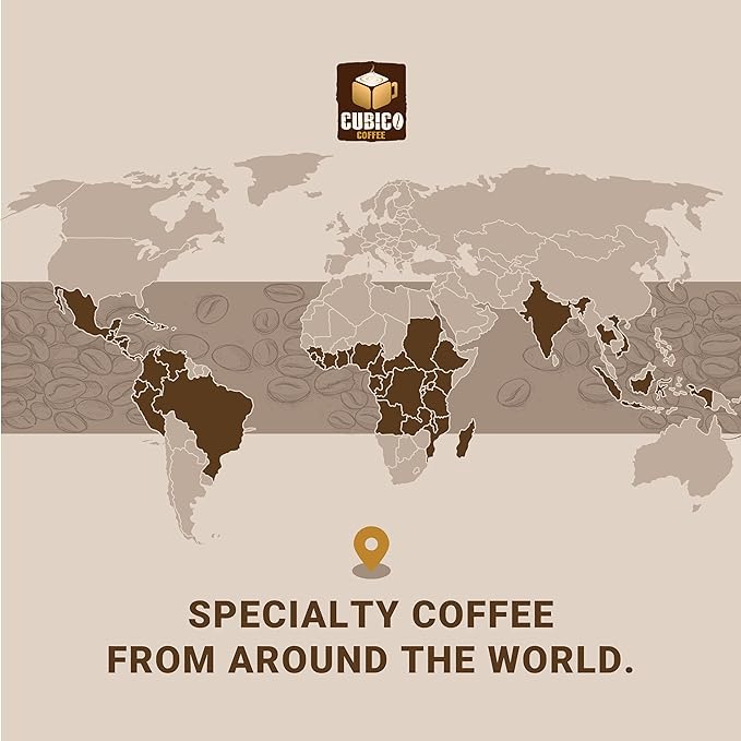 Tanzanian Peaberry Coffee, Single Serve Coffee Pods, Premium Tanzania Peaberry Single Origin Fresh Roasted Coffee | K-Cup Compatible Brewers | Cubico Coffee | 10 Count