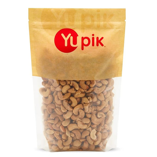 Yupik Roasted Salted Jumbo Cashews, 2.2 lb (35.2 oz), Gluten-Free, Kosher, Vegan, Large Crunchy Nuts, Lightly Seasoned with Salt, Source of Protein & Iron, Savory Snacks