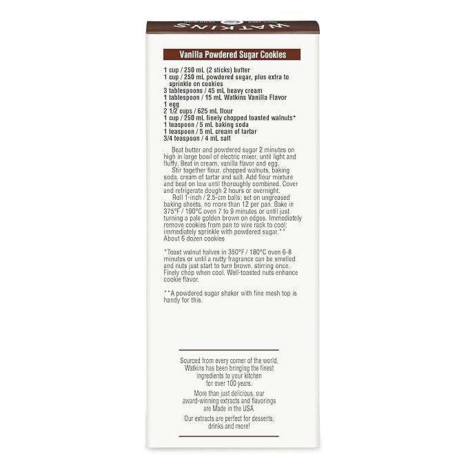 Watkins Vanilla Flavor, 2 oz. Bottle, 2-Pack