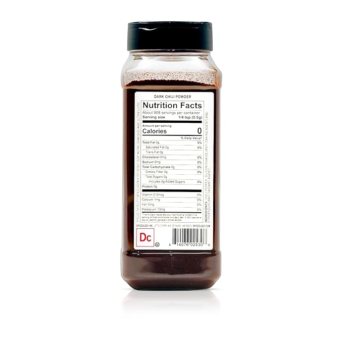 Spiceology ??Dark Chili Powder ??Rich, Smoky Chili Powder Blend for Tacos, Chili, BBQ Rubs, Mexican Recipes & Everyday Cooking ??Chef-Quality, Freshly Ground Seasoning ??16 oz