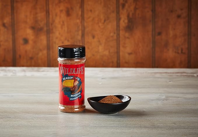 Wildlife Seasonings Rooster Untamed Rub - Zesty Dry Rub Seasoning for Chicken, and Pork, Perfect for BBQ, Grilling, and Roasting with Bold and Robust Flavor