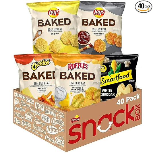 Frito Lay Baked & Popped Mix Variety Pack, (Pack of 40)