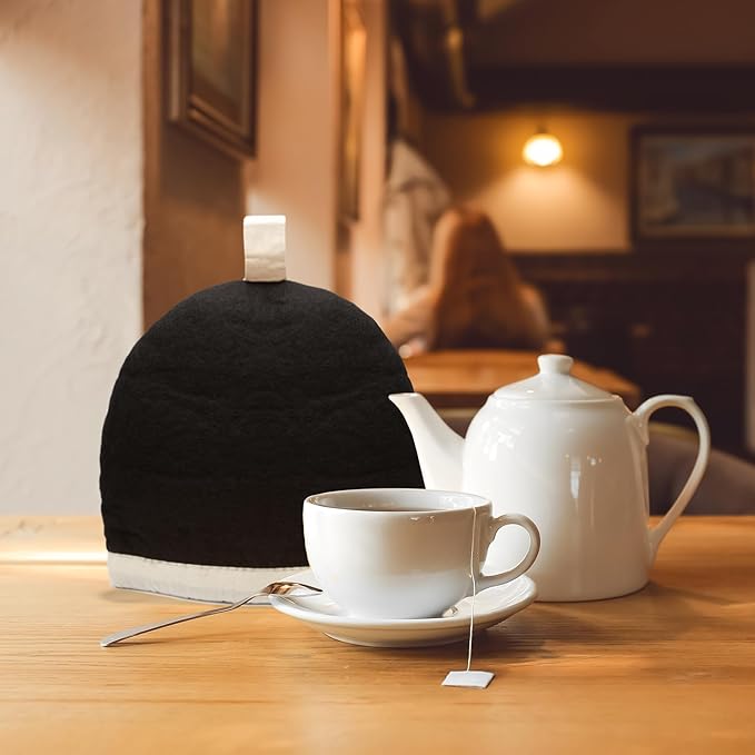 Glaciart One Wool Teapot Cozy Kettle Cover | Dome Shaped Large Tea Cosy, Kettle or French Press | Handmade & Needle Felted from Natural Wool | Warms Up to 2 Hours | Great as Gift